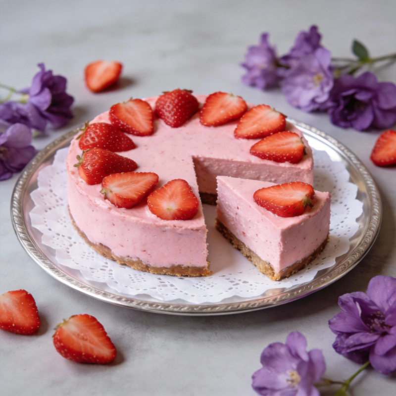 草莓慕斯蛋糕图片