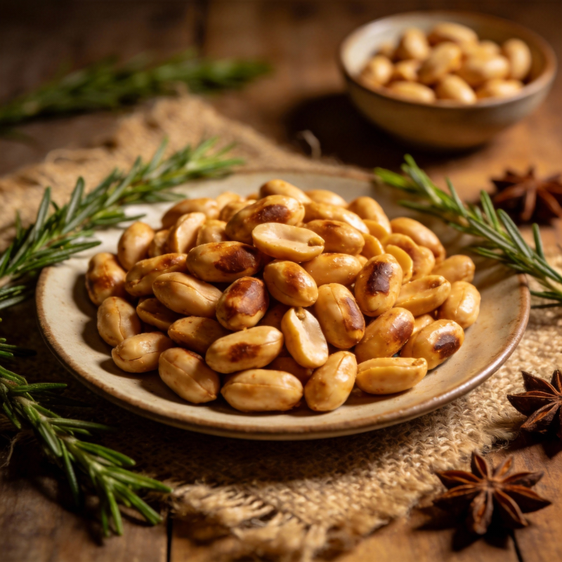 香烤花生仁图片