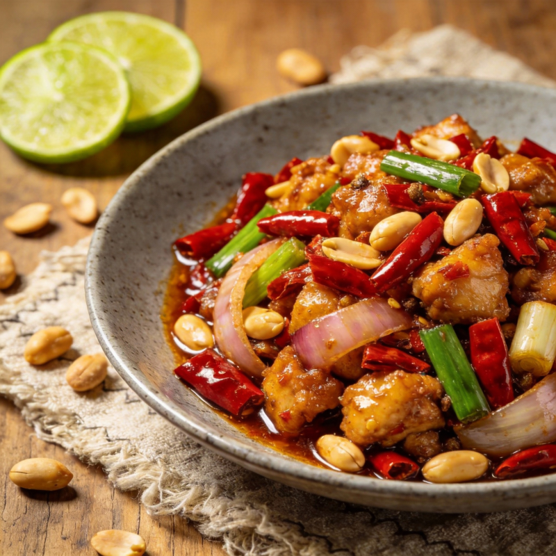 麻辣香锅鸡丁图片