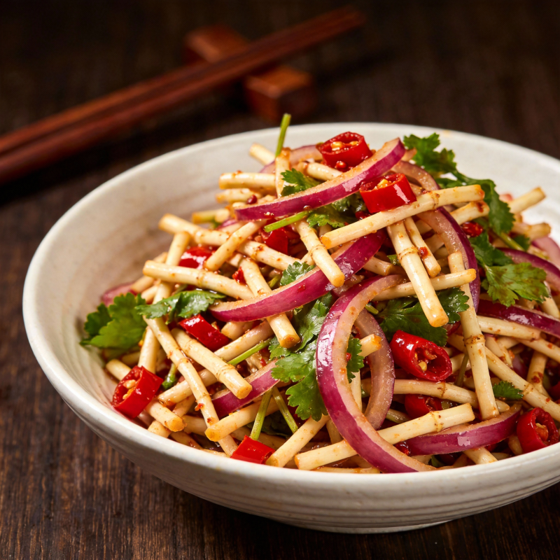 凉拌竹笋洋葱图片