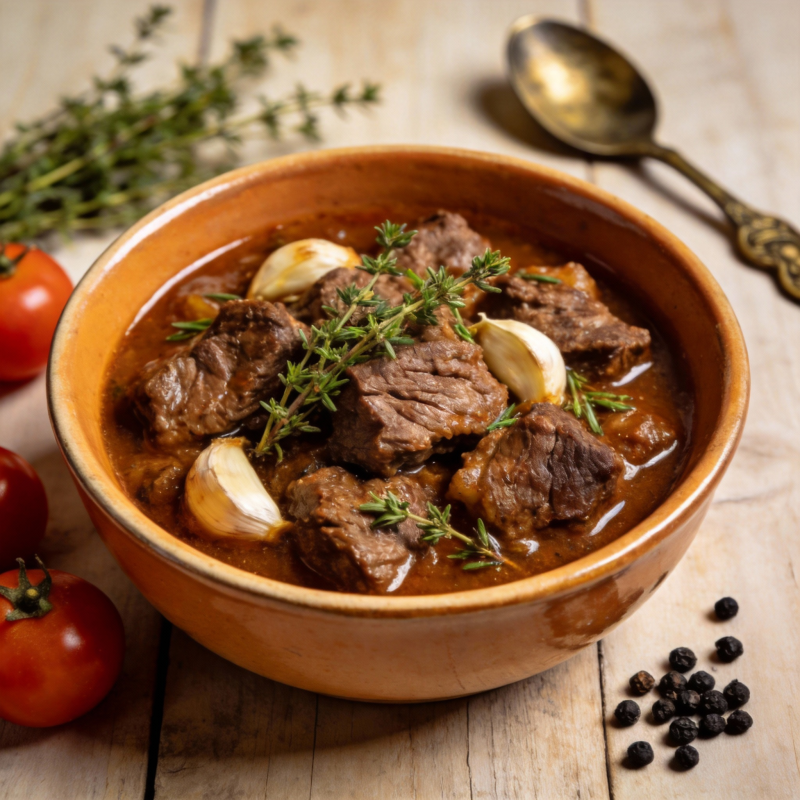 香草炖牛肉图片