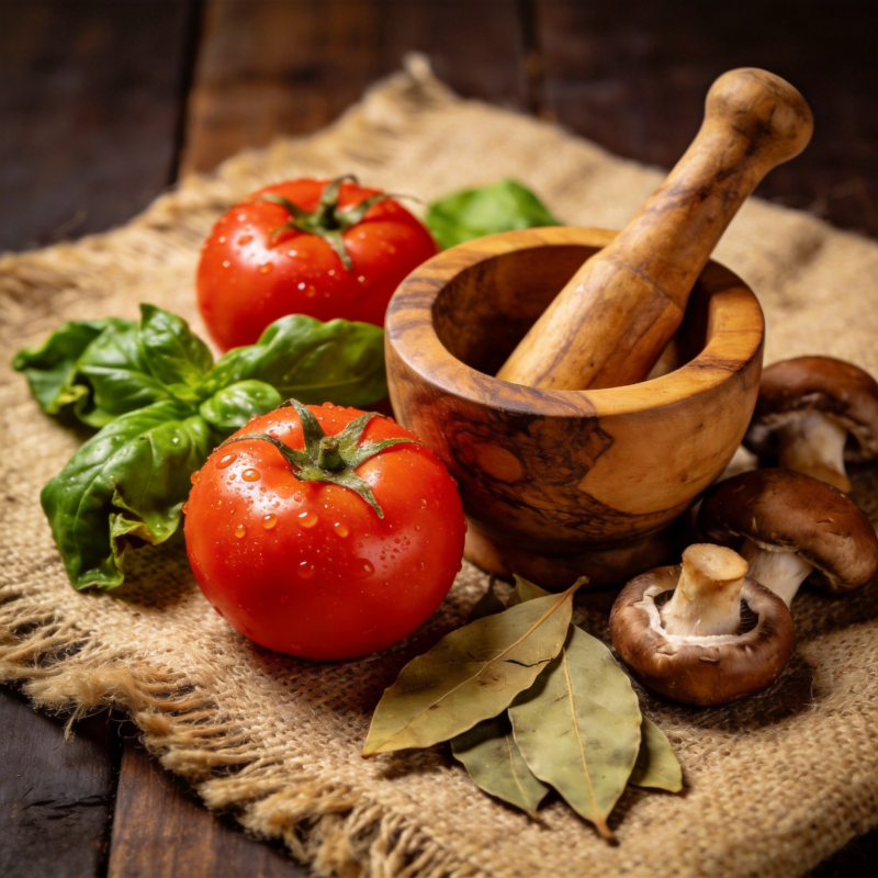新鲜食材待烹饪图片