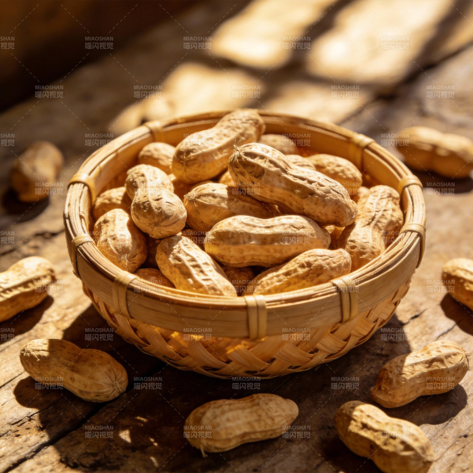 花生满篮香图片