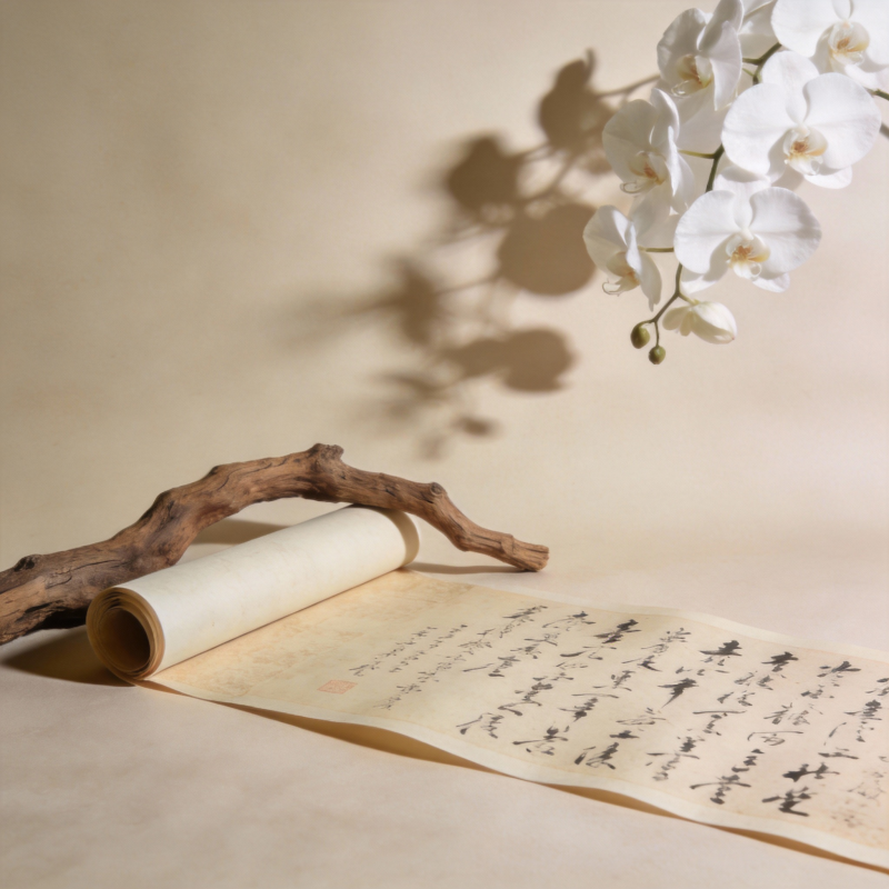 墨香书卷映花影图片