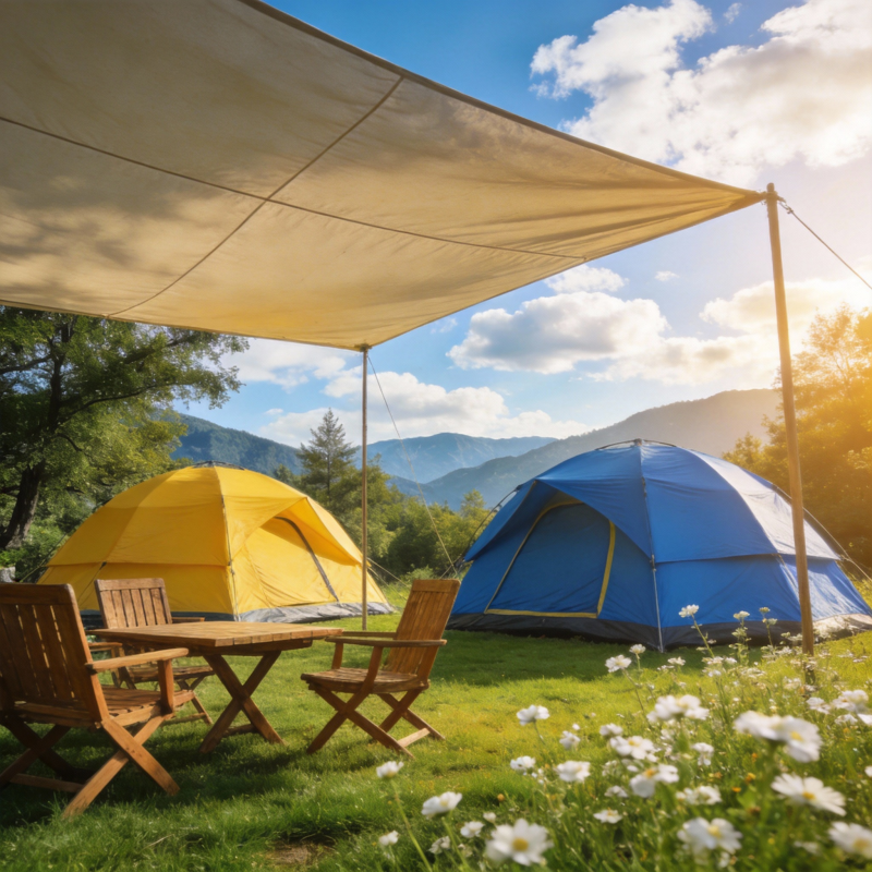 山野露营 惬意时光图片