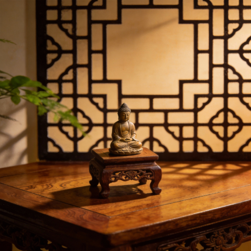 禅意静谧一角图片