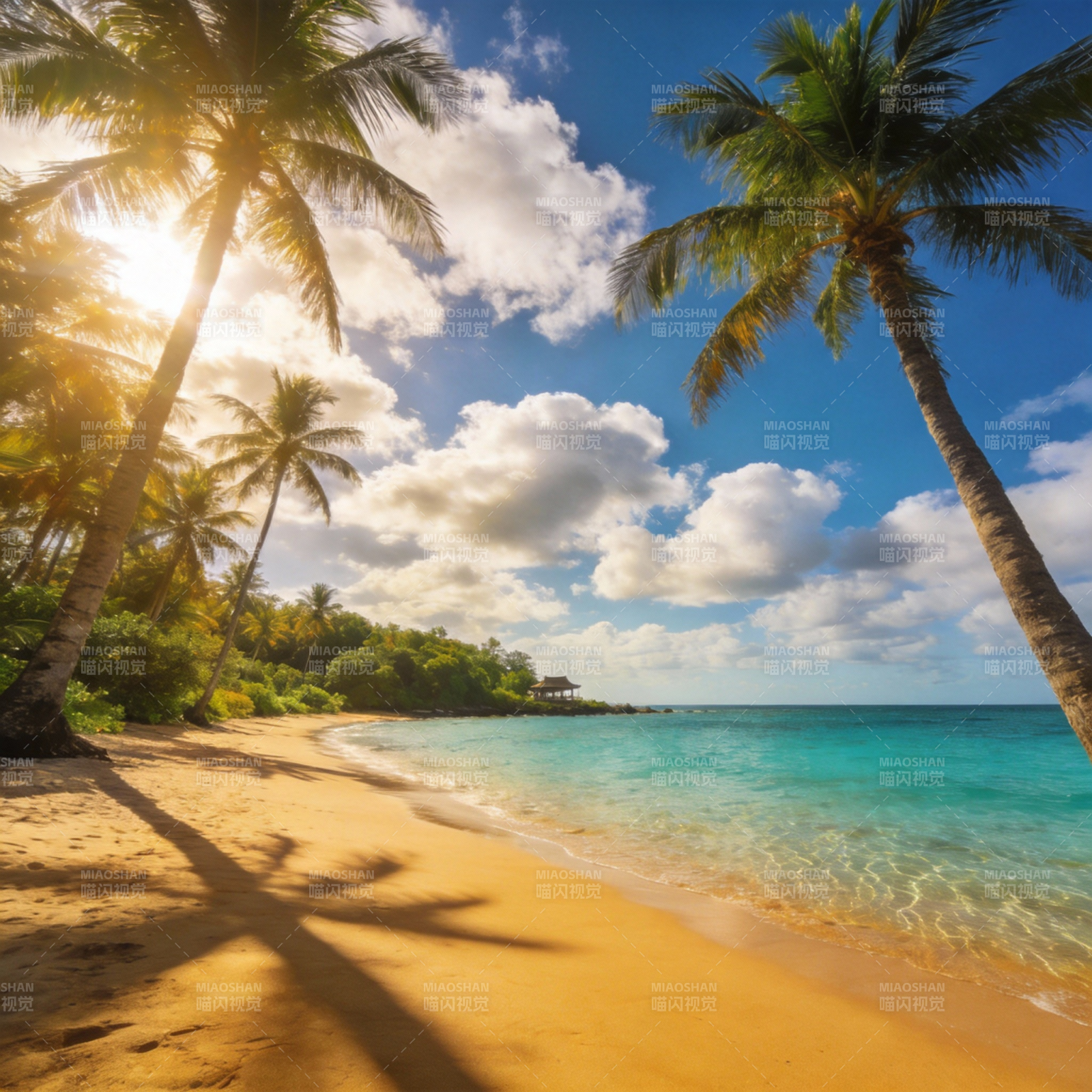 热带海滩风光图片