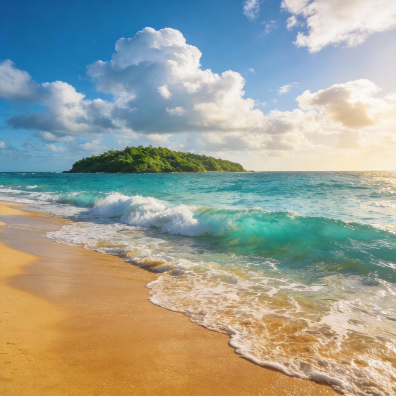 碧海金沙 心旷神怡图片