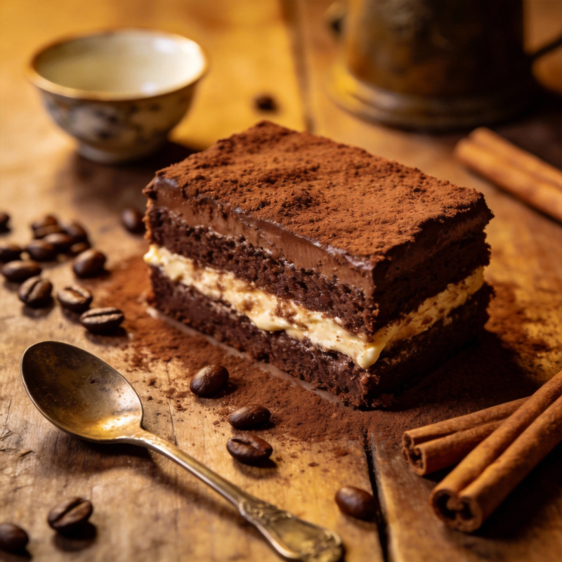 巧克力咖啡蛋糕图片