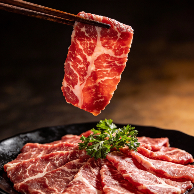 雪花牛肉 鲜嫩诱人图片