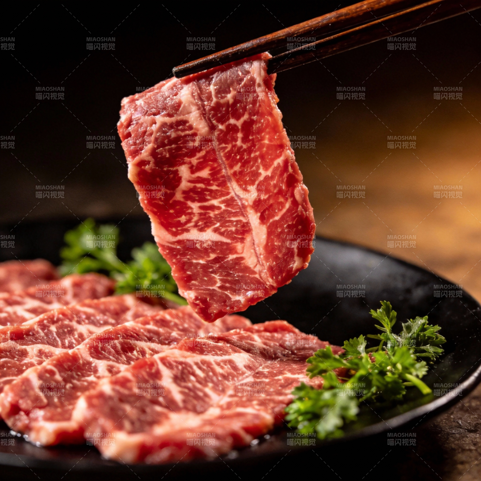 鲜嫩牛肉片图片