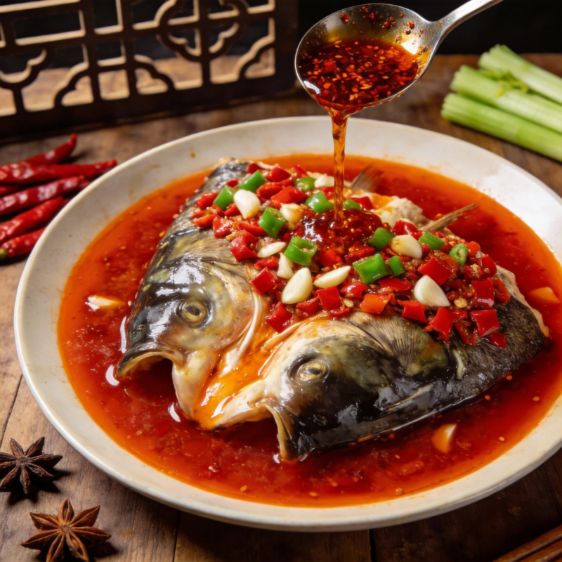 麻辣鱼头盛宴图片