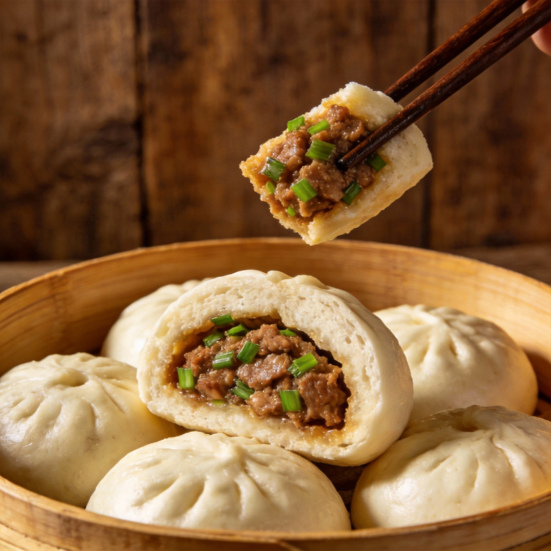 鲜肉包子 美味诱人图片
