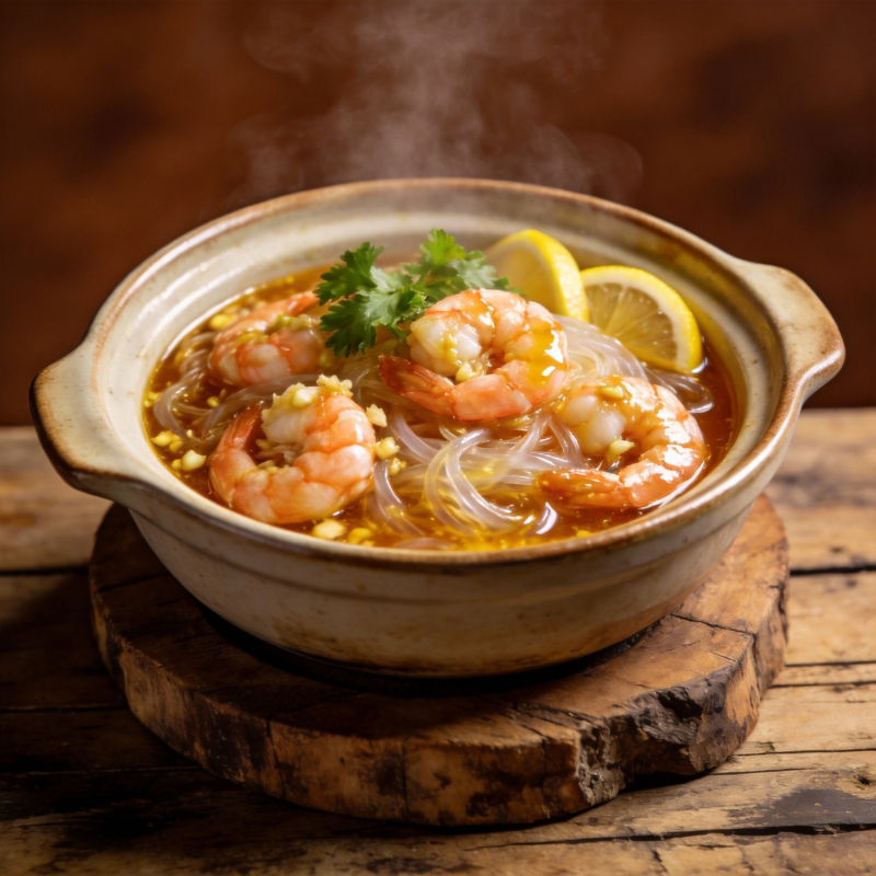 鲜虾粉丝汤图片