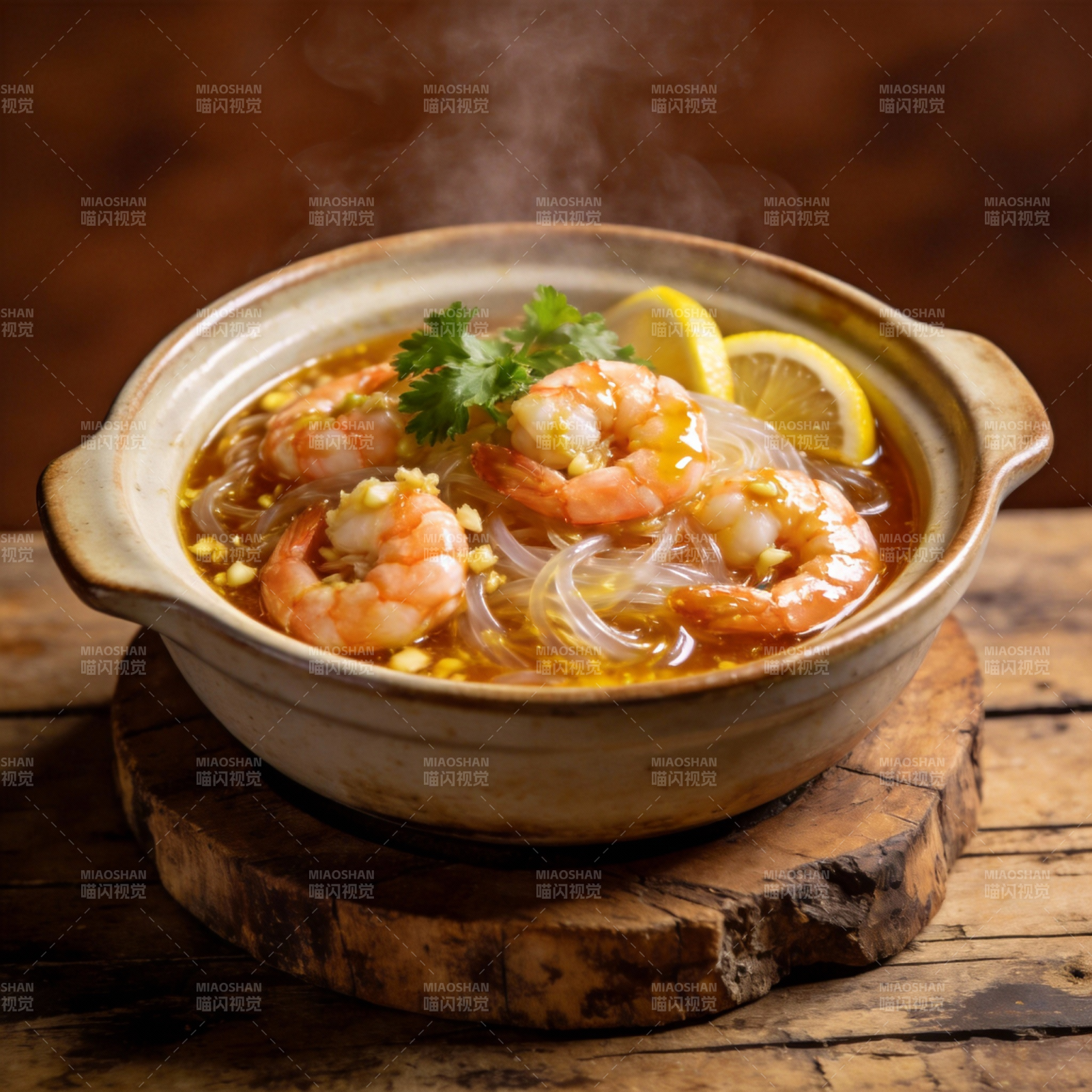 鲜虾粉丝汤图片