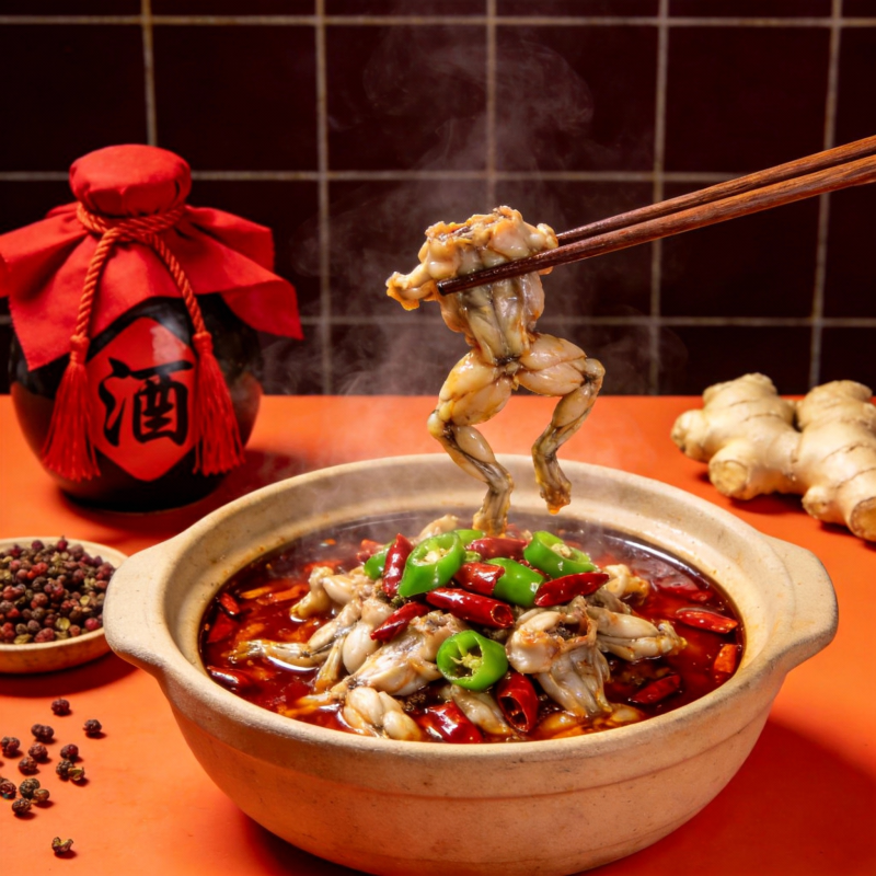 麻辣牛蛙煲图片