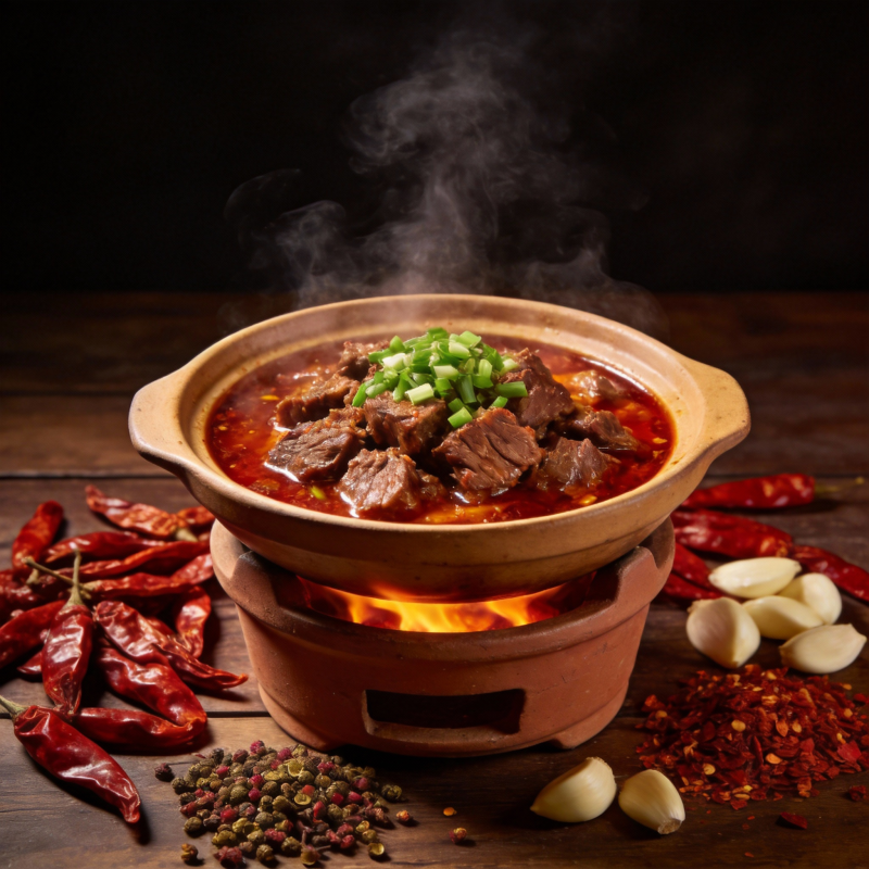 热辣牛肉煲图片