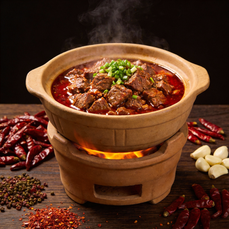 热辣牛肉煲图片