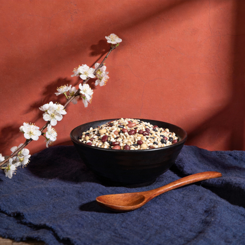 花枝映碗豆香图片