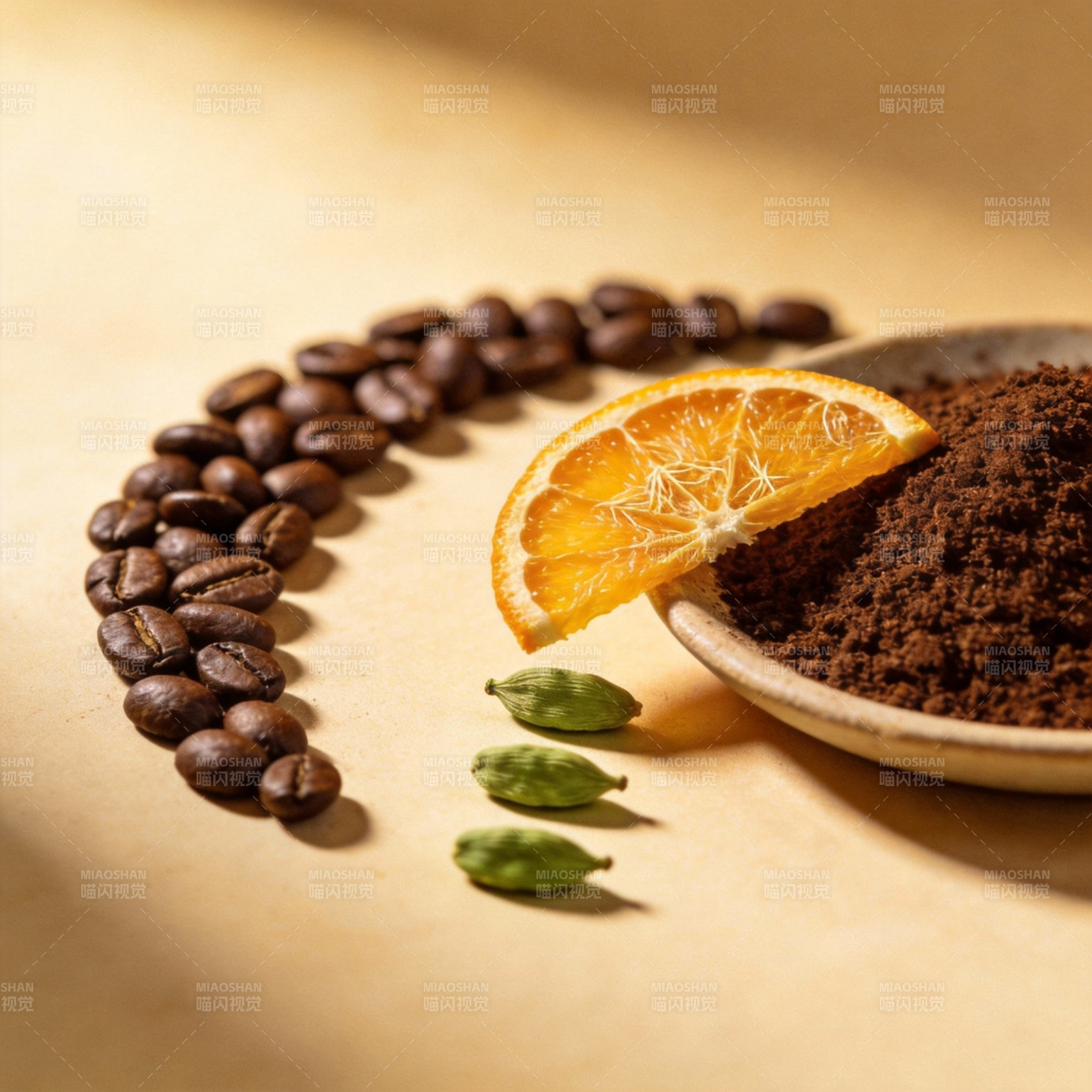 咖啡与橙香图片