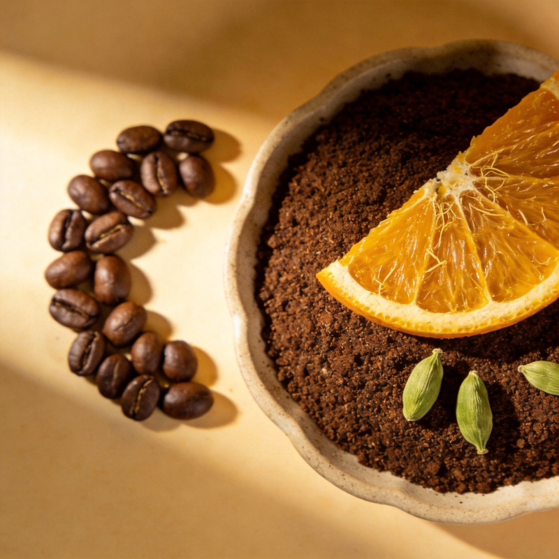 咖啡橙香卡布奇诺图片