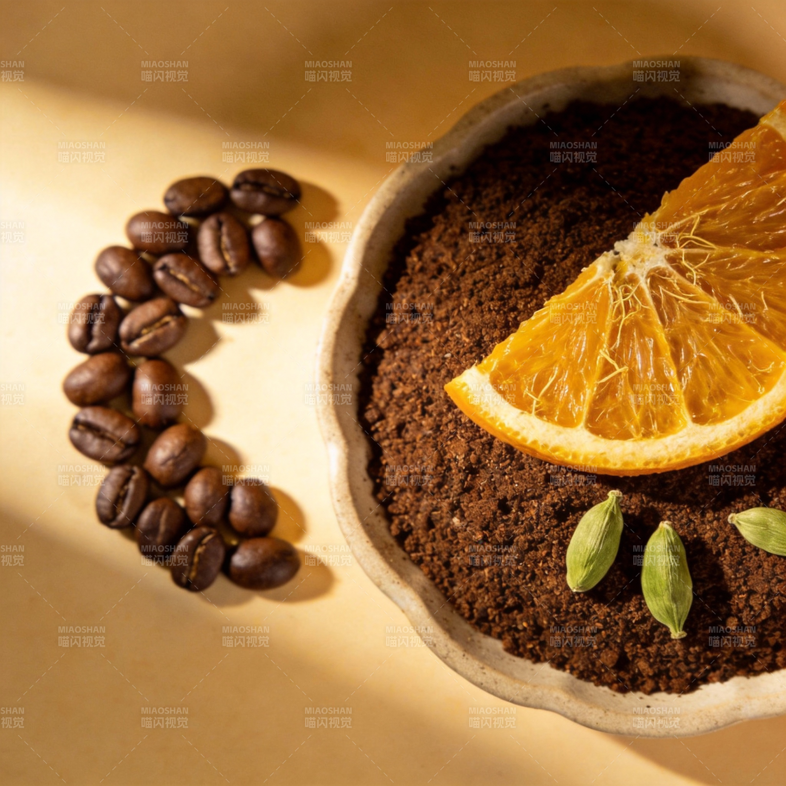 咖啡橙香卡布奇诺图片