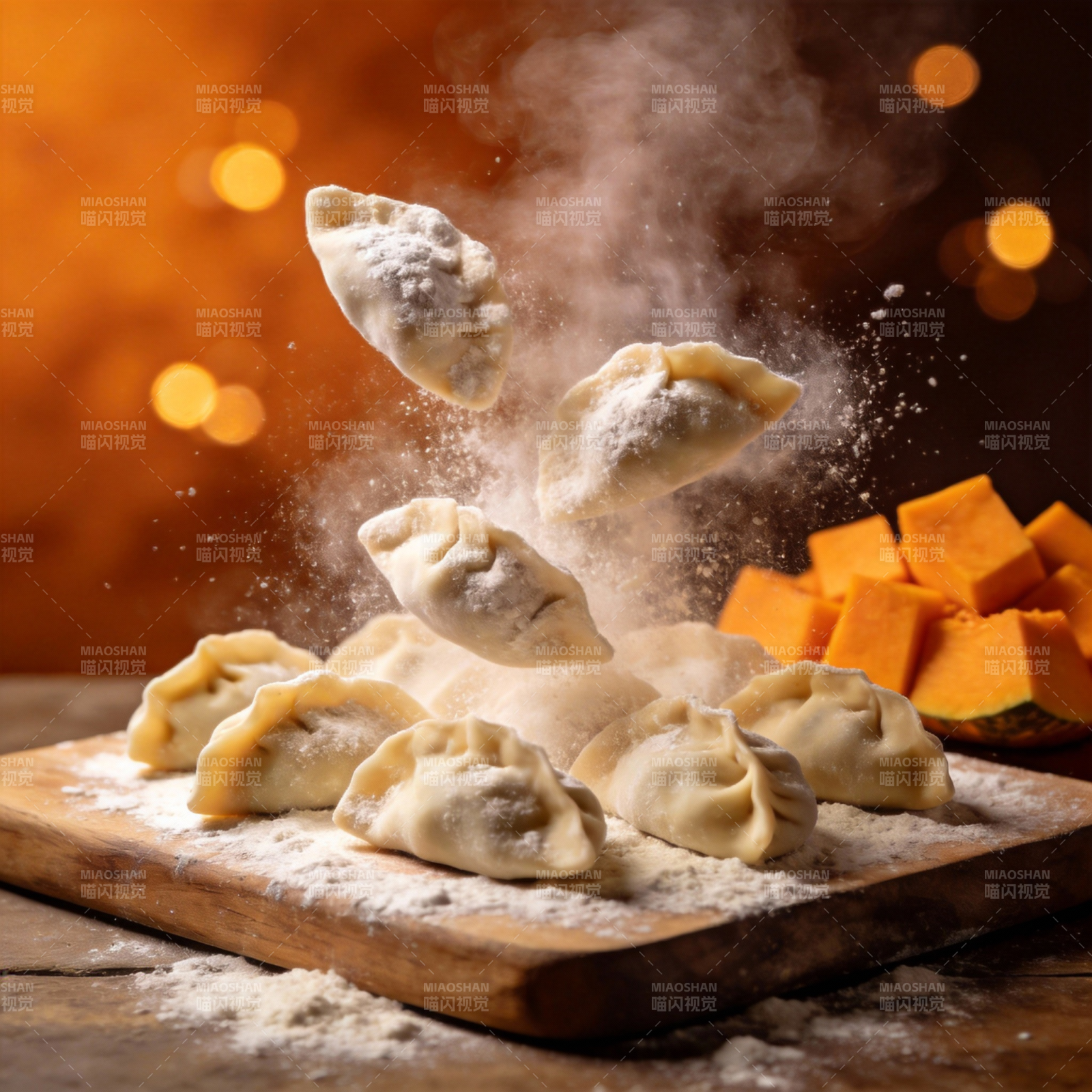 飞舞的饺子图片