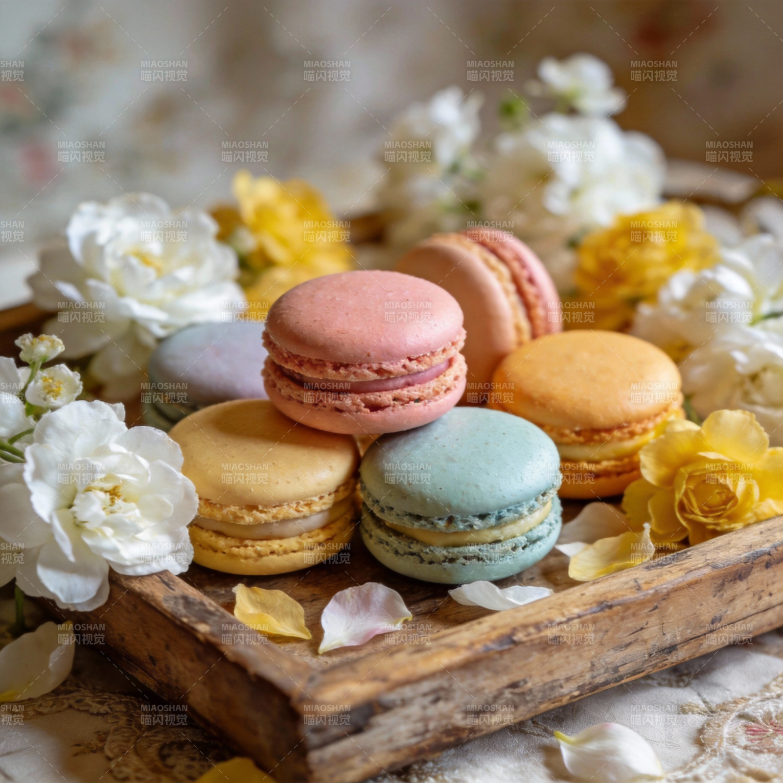 花间马卡龙图片