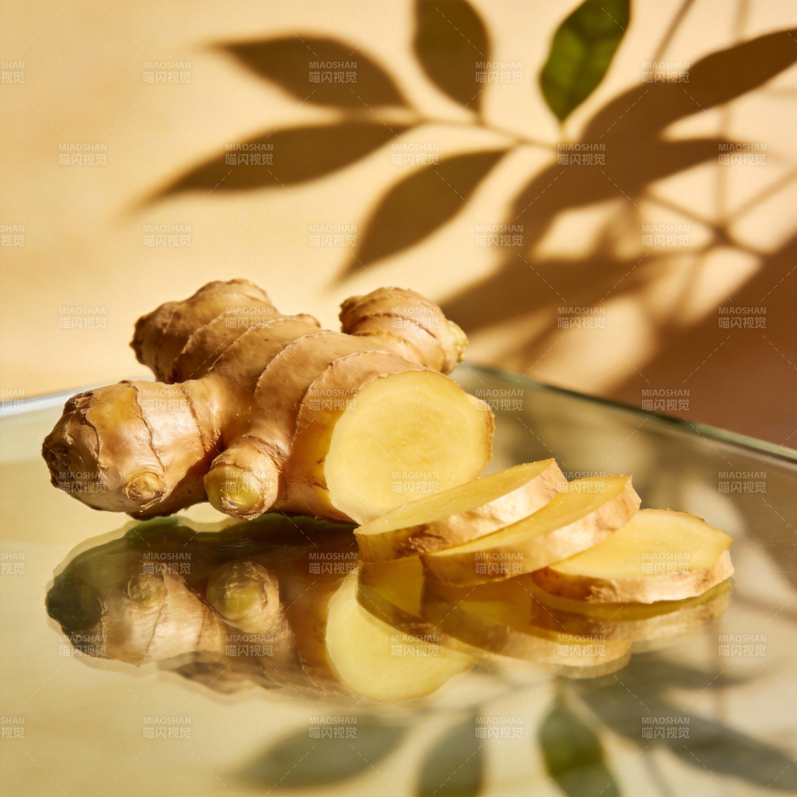 姜片与光影图片