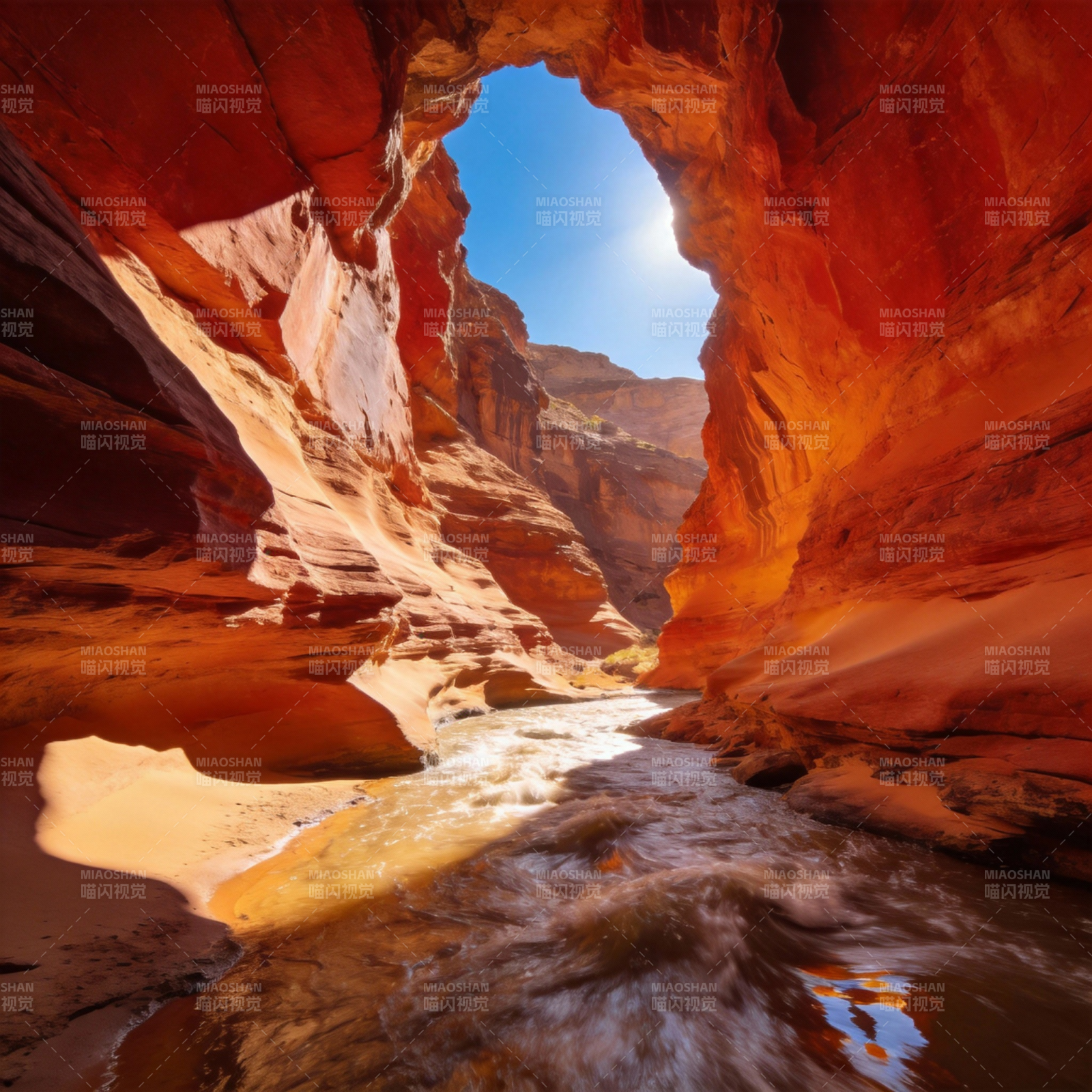 峡谷光影奇景图片
