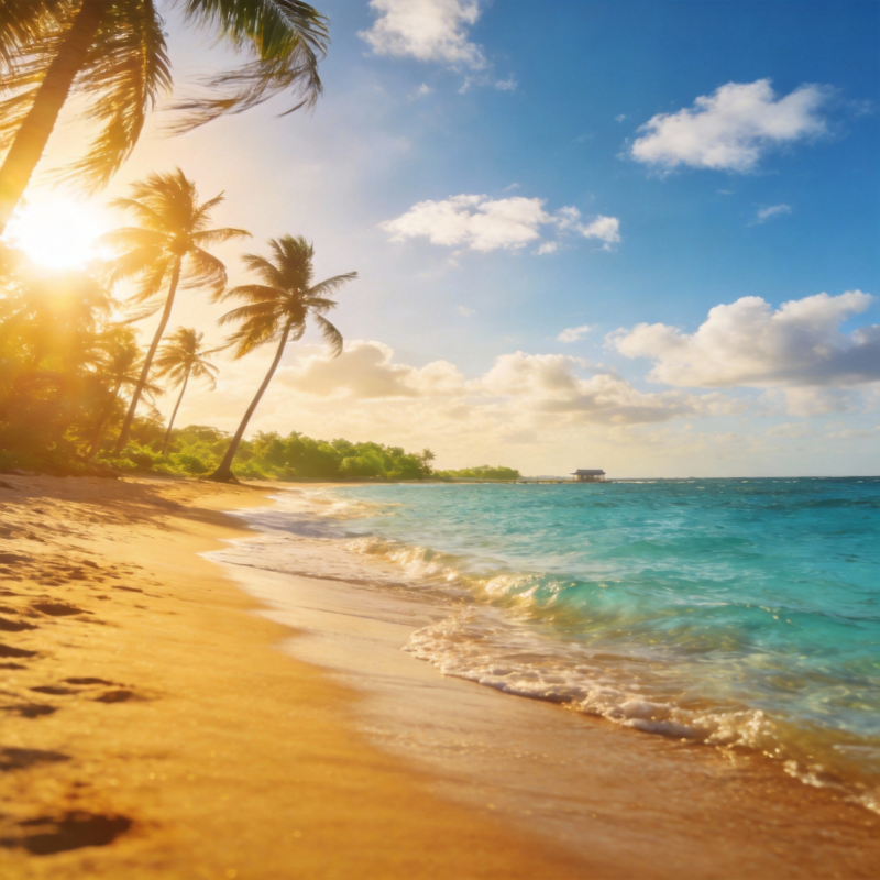 椰风海韵 阳光沙滩图片