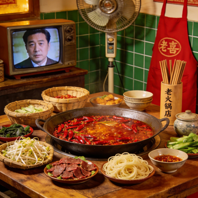 老火锅店热辣开涮图片