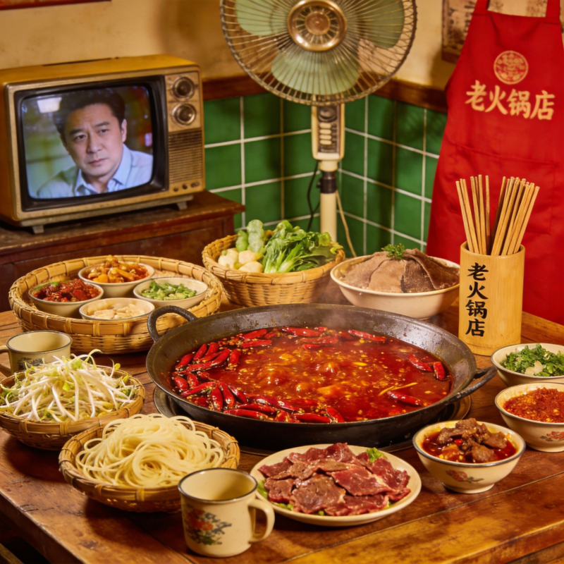 老火锅店美食盛宴图片