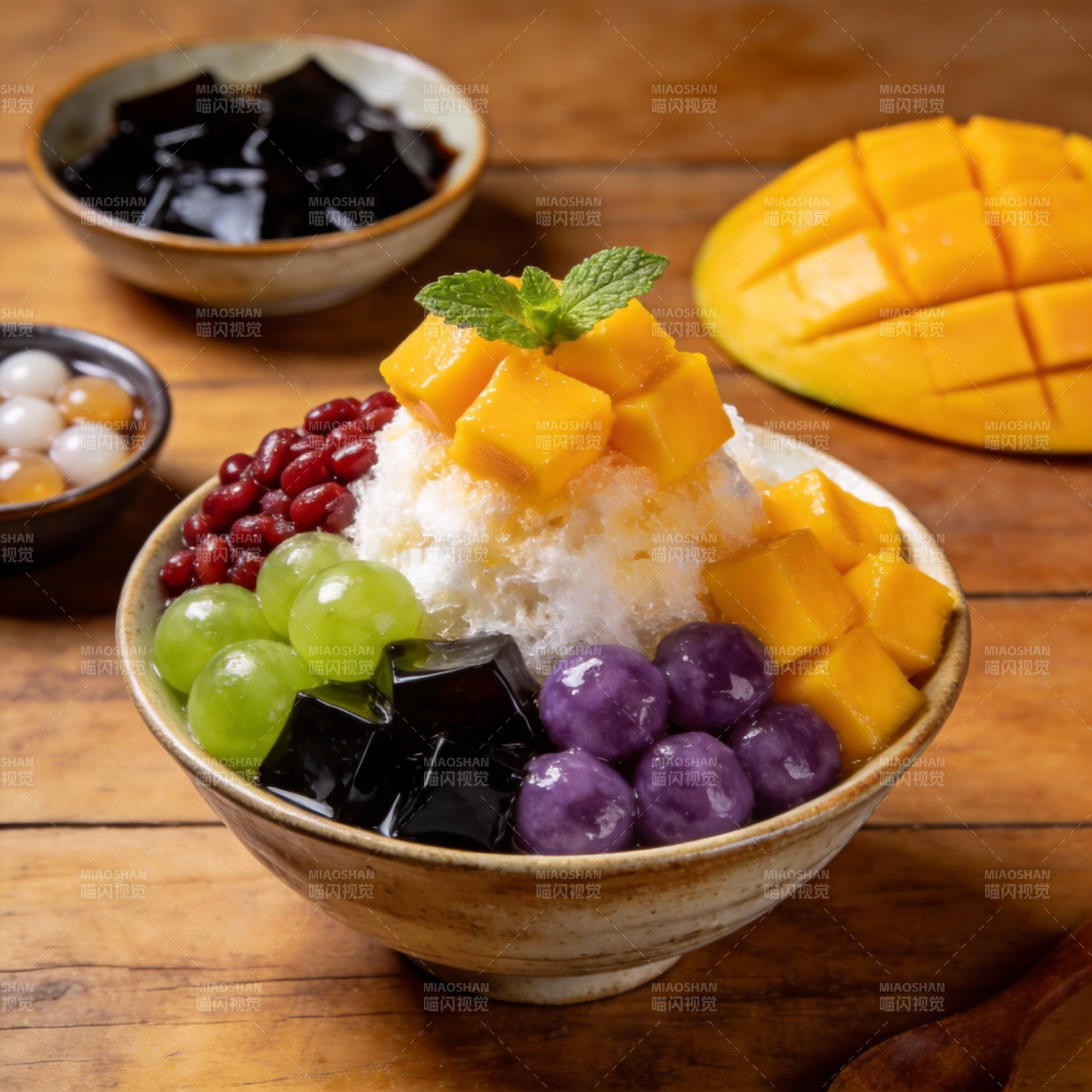 芒果刨冰盛宴图片