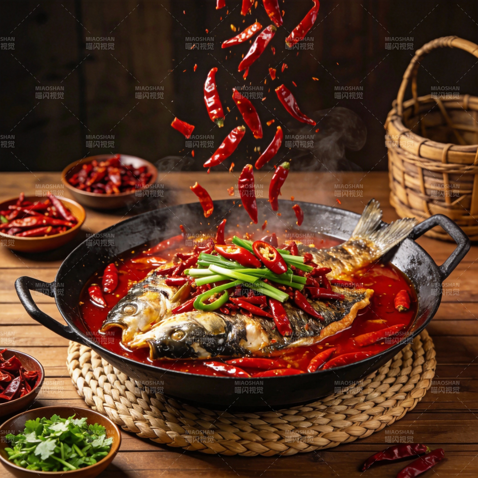 辣鱼飘香 鲜红诱人图片