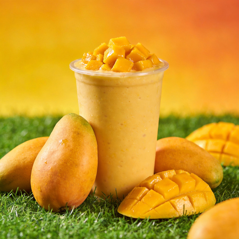 芒果奶昔 鲜甜诱人图片