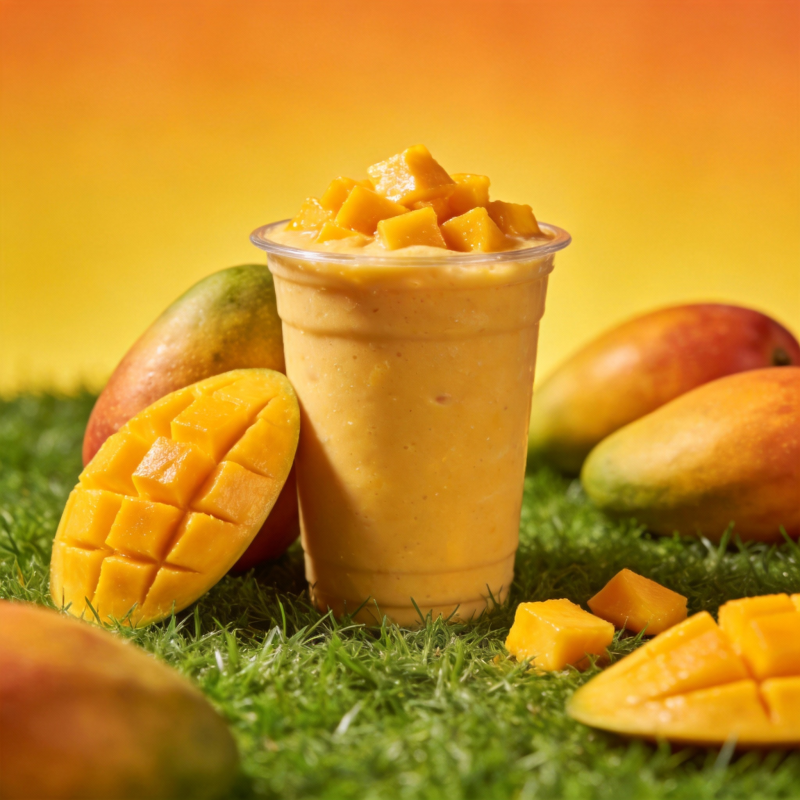 芒果奶昔 鲜美诱人图片
