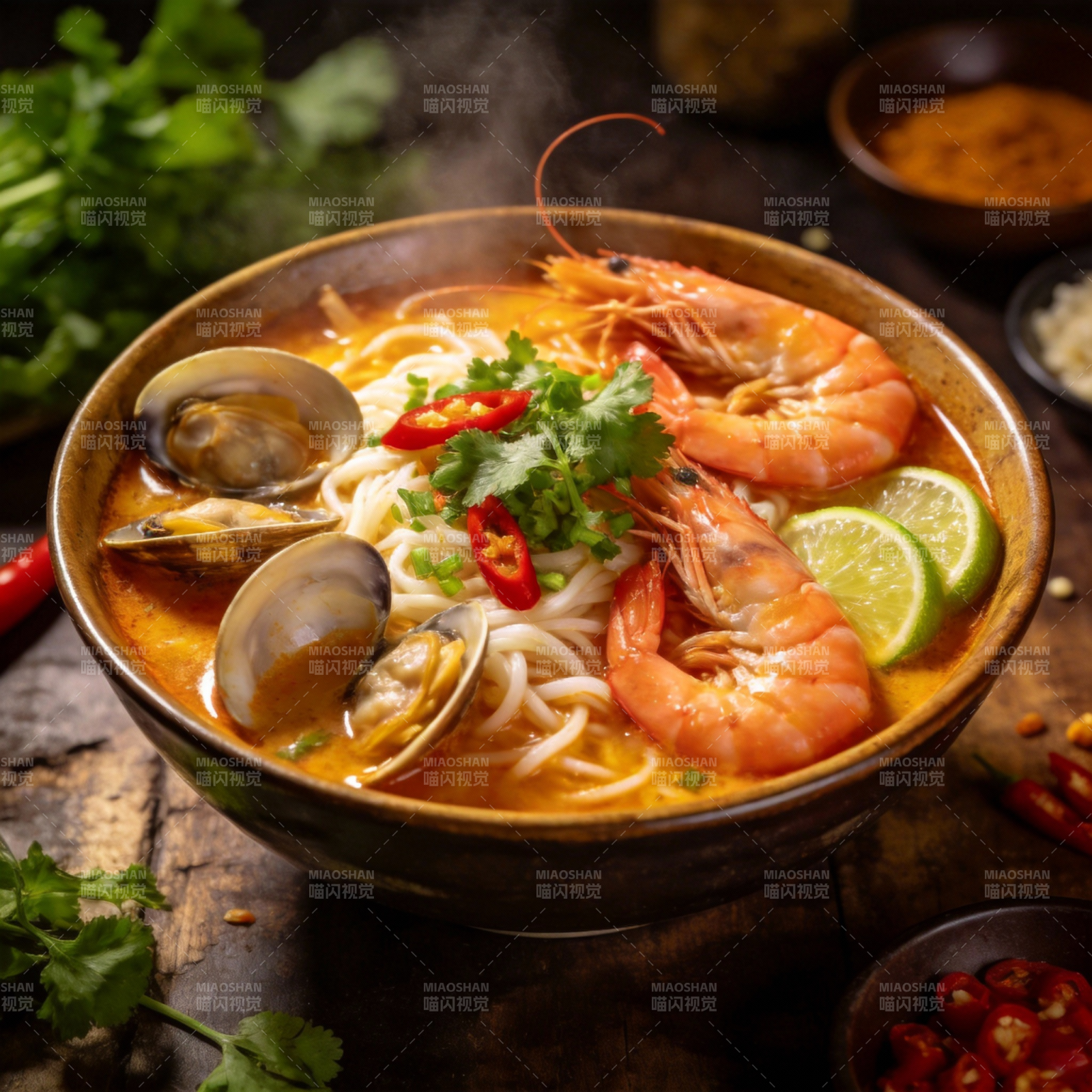 海鲜冬阴功汤图片