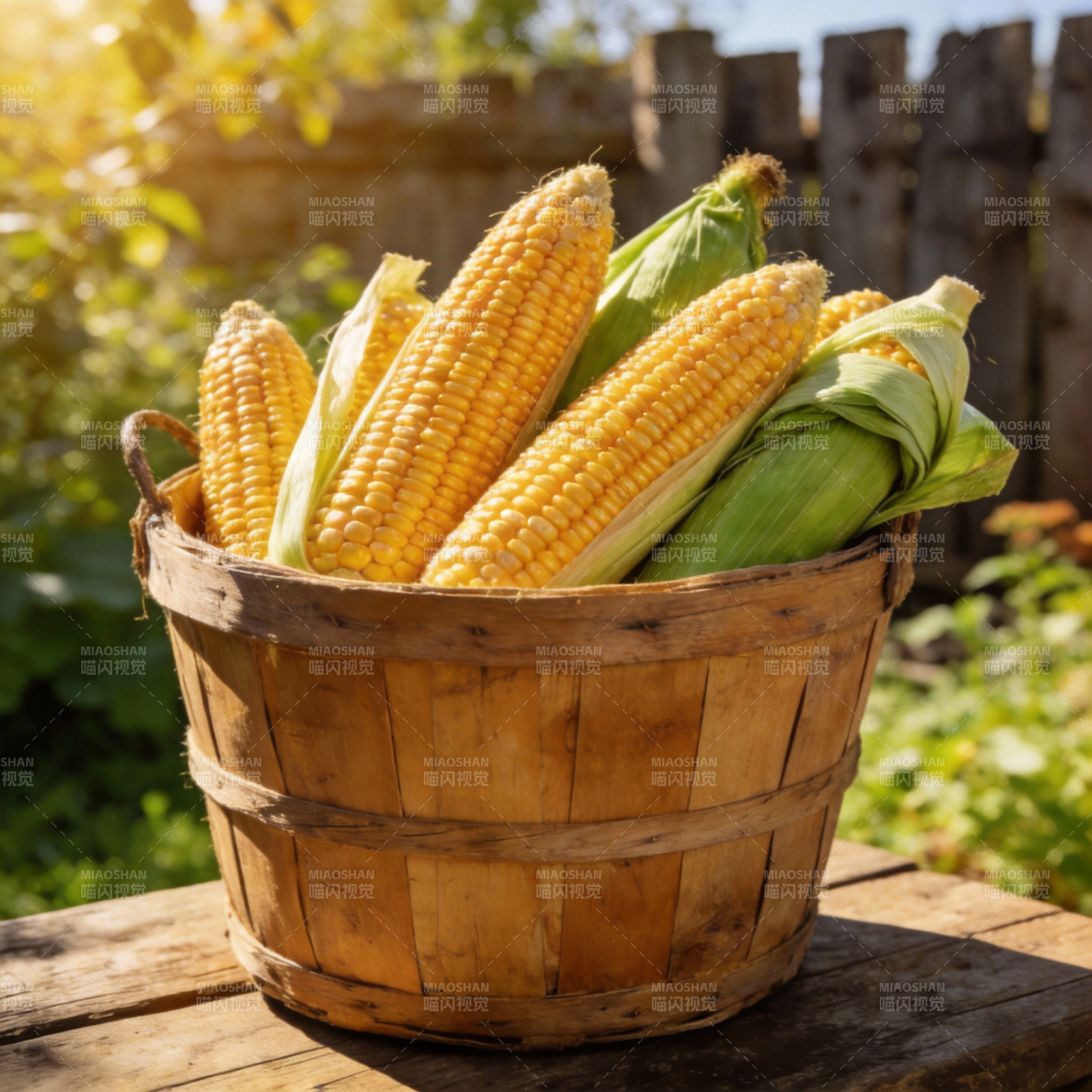 金秋玉米丰收图图片