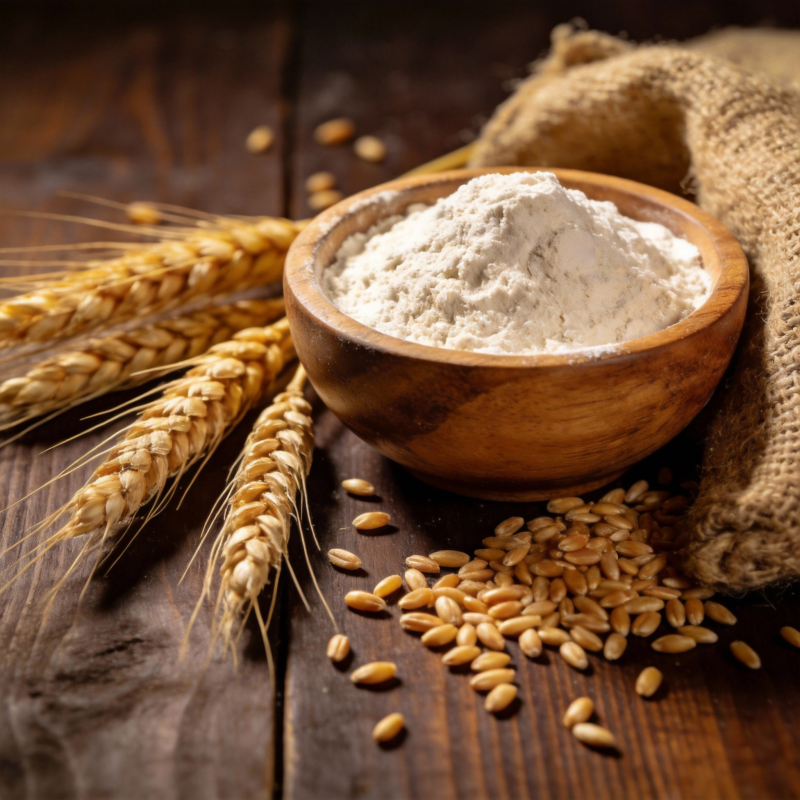 麦香四溢的面粉图片