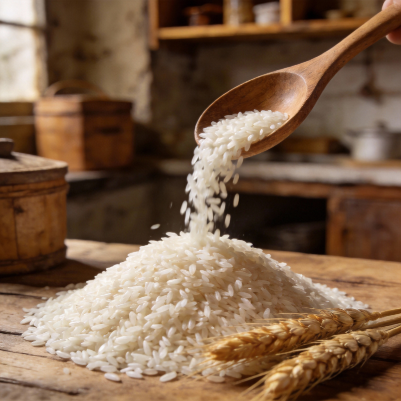 米粒倾泻 麦穗相伴图片