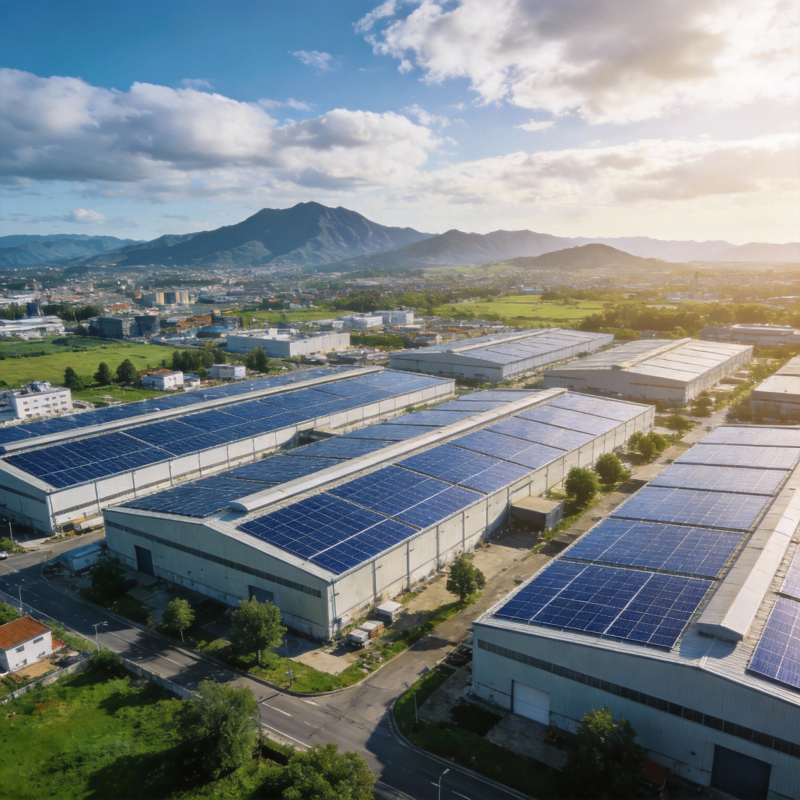 太阳能工厂园区图片