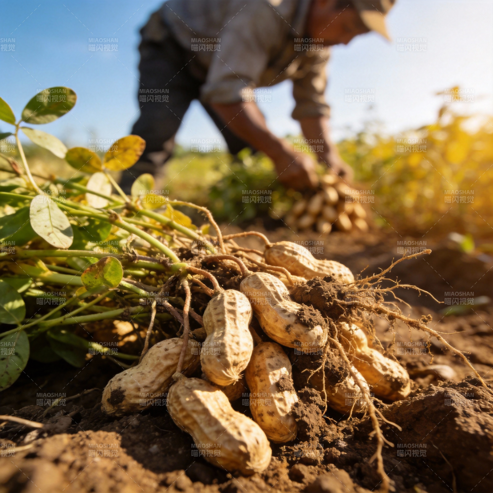 花生收获时节图片