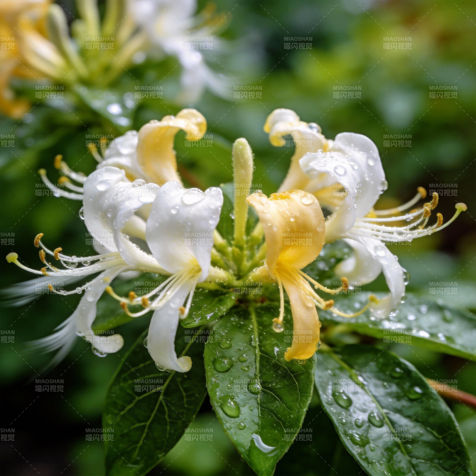 雨后杜鹃花绽放图片