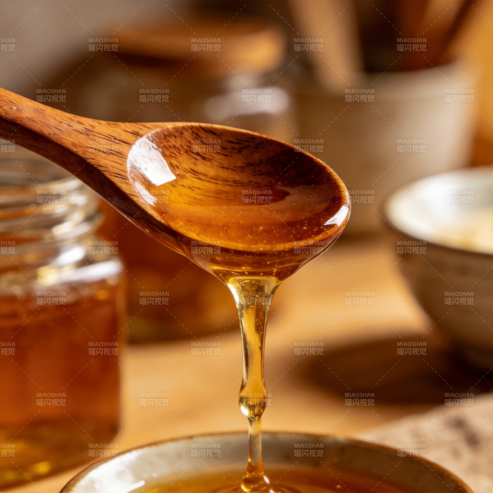 蜜流木勺图片