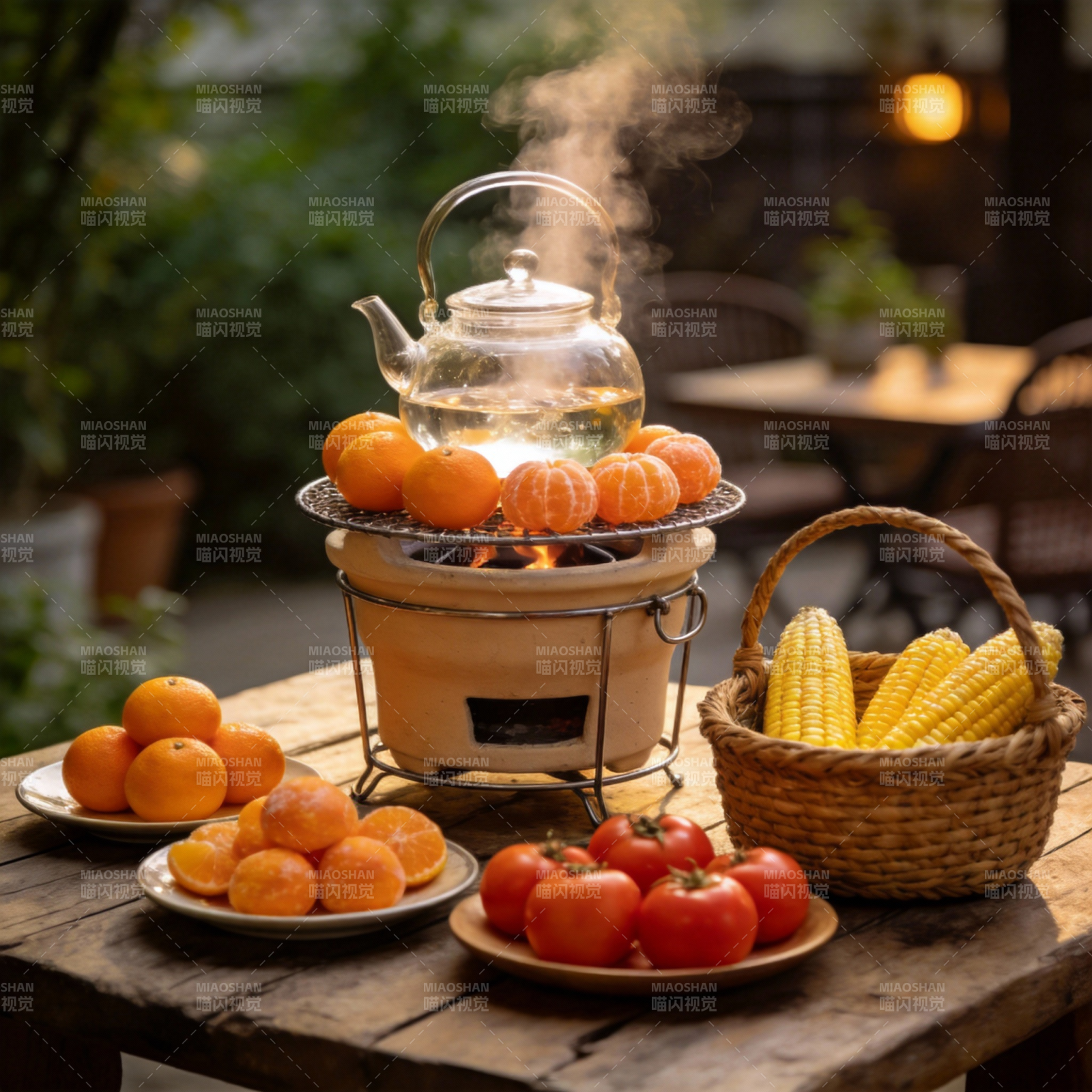 秋日茶点时光图片