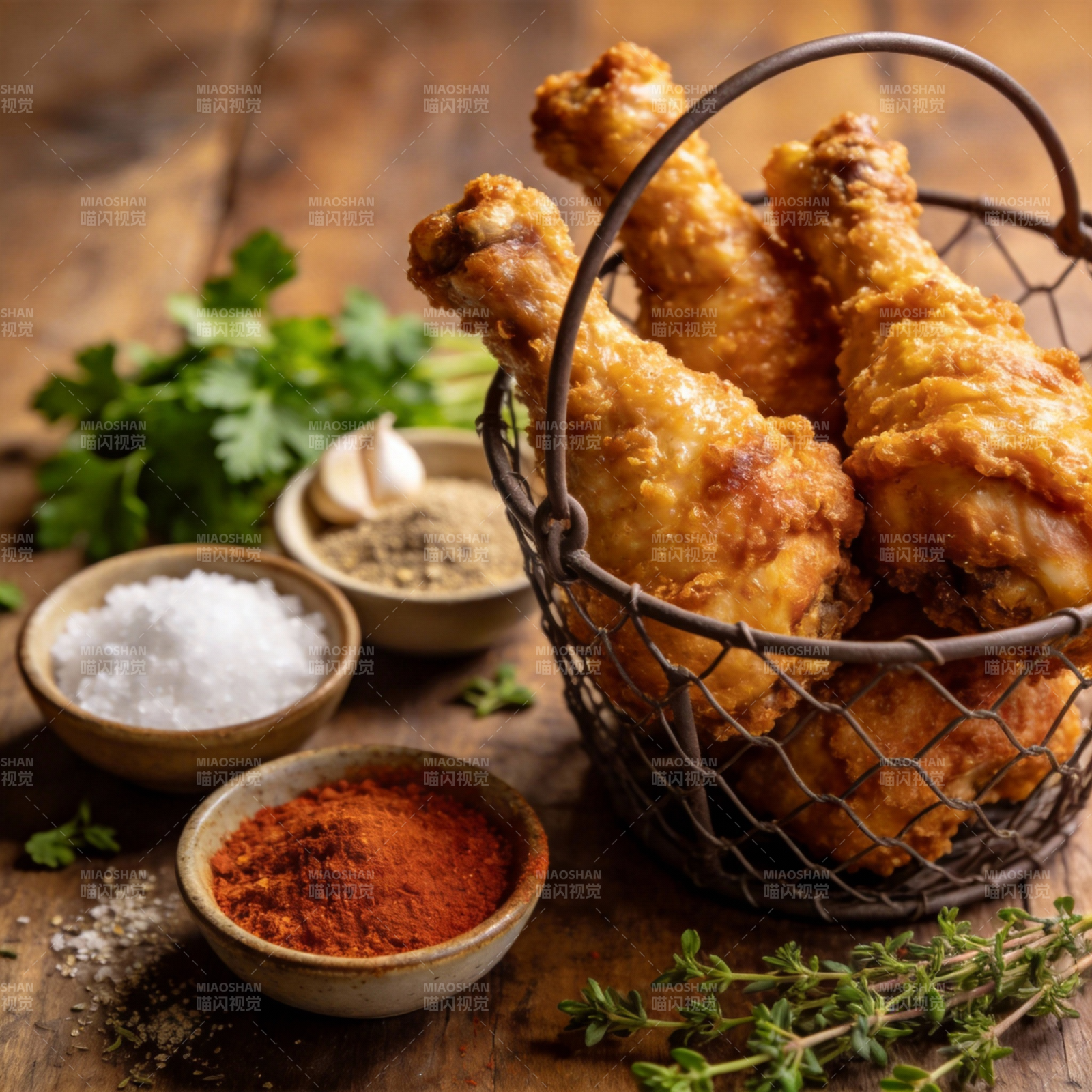 香酥炸鸡腿图片