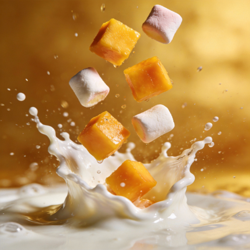 芒果撞奶 甜蜜飞溅图片