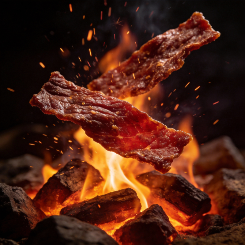 火焰烤肉图片