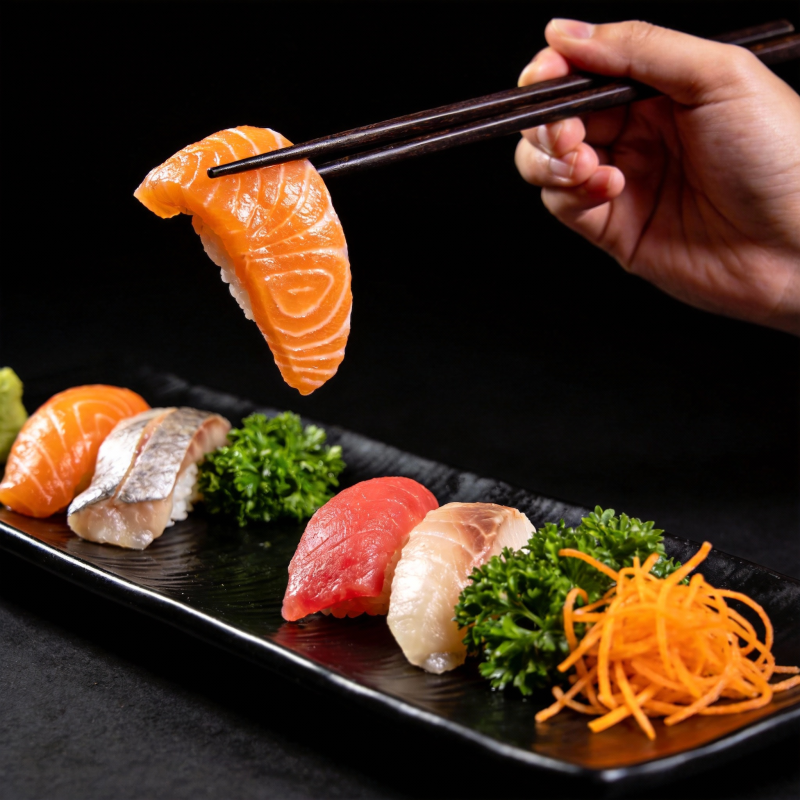 寿司拼盘 美味呈现图片